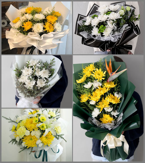 广东揭阳市普宁市广太镇黄叶村白事花束代送